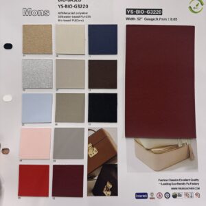 YS-BIO-G3220 – Bio-Based PU Leather – YISUN Leather